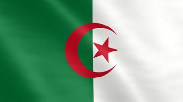 Animierte Flagge von Algerien