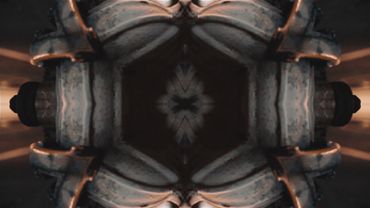 Unfocused kaleidoscope shot of lights textures