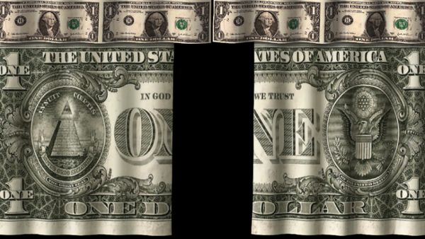 Dollar Curtain Scene